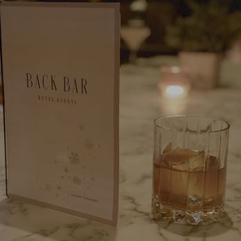 Back Bar at Hotel Eventi - Autumn Old Fashioned - Cocktail Bars Near Me - New York, New York