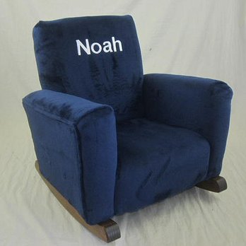 Toddle Rock - Blue Minky Cuddle Toddle Rock Personalized in Block with White - Furniture Reupholstery Near Me - Dothan, Alabama Toddle Rock - Blue Minky Cuddle Toddle Rock Personalized in Block with White - Furniture Reupholstery Near Me - Dothan, Alabama
