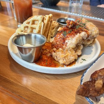 Cindy's Rooftop - Chicken and waffles - New American Near Me - Chicago, Illinois Cindy's Rooftop - Chicken and waffles - New American Near Me - Chicago, Illinois