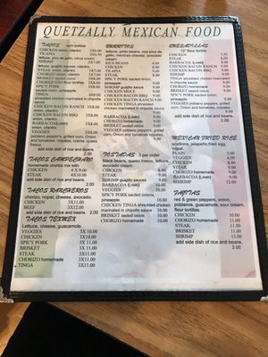 Menu photo 3 Quetzally Philadelphia, PA Menu photo 3 Quetzally Philadelphia, PA