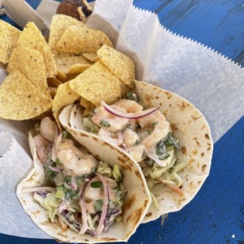 What The Fish Rolls - Shrimp Tacos - Seafood Near Me - Tavernier, Florida