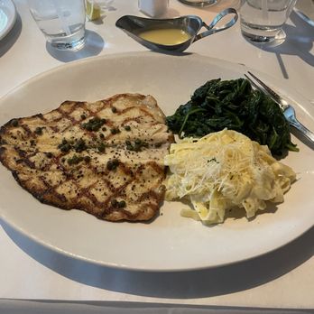 BrickTop's - Grilled Trout with sautéed spinach and fettuccine alfredo. - Breakfast & Brunch Near Me - Birmingham, Alabama