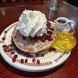 Chocolate and Pomegranate Pancakes