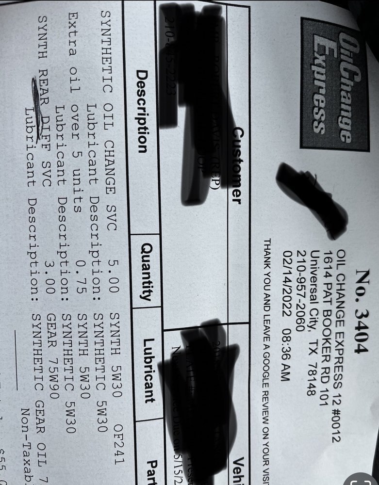 OIL CHANGE EXPRESS Updated September 2024 1614 Pat Booker Rd