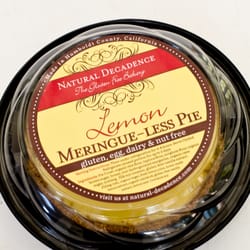 Raised Gluten Free - 8" lemon meringue-less pie