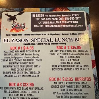 El Zason - Happy Hour Menu - Mexican Near Me - Brooklyn, New York