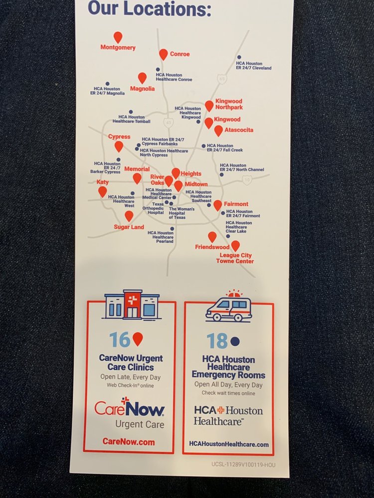 Care Now Urgent Care 102 W 11th St, The Heights