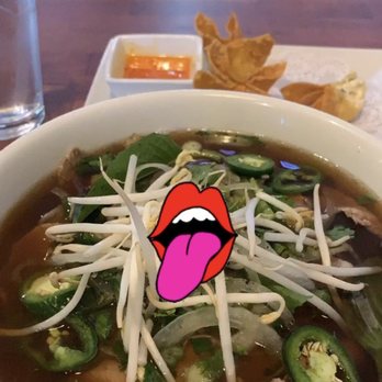 Pho Saigon - Beef N6. Eye Round Steak and Brisket Soup & Crab A9. 6 Pieces Krab Rangoon - Vietnamese Near Me - San Antonio, Texas