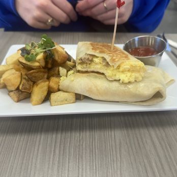 Cadeau Cafe - Breakfast wrap with home fries - Coffee & Tea Near Me - Fort Myers, Florida Cadeau Cafe - Breakfast wrap with home fries - Coffee & Tea Near Me - Fort Myers, Florida