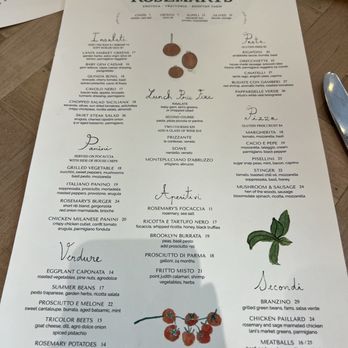 Rosemary's -  Midtown - Italian Near Me - New York, New York