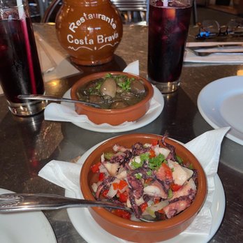 Costa Brava - Happy hour special BEST sangria $10 and marinated octopus and sautéed mushrooms - Tapas Bars Near Me - San Diego, California Costa Brava - Happy hour special BEST sangria $10 and marinated octopus and sautéed mushrooms - Tapas Bars Near Me - San Diego, California