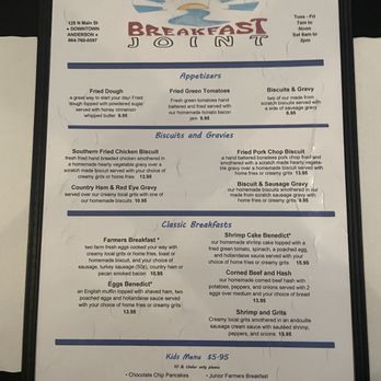Mr. Rivers Breakfast Joint - Menu - Breakfast & Brunch Near Me - Anderson, South Carolina