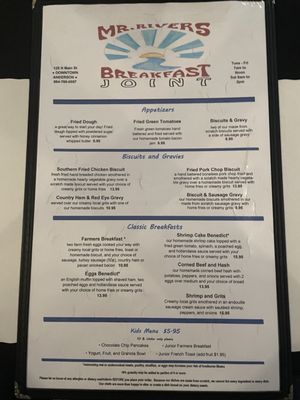 Menu photo 3 Mr. Rivers Breakfast Joint Anderson, SC