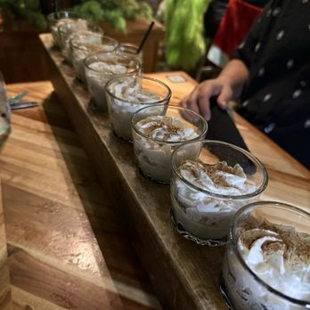 Rreal Tacos - Lawrenceville - Coquito flight - Mexican Near Me - Lawrenceville, Georgia Rreal Tacos - Lawrenceville - Coquito flight - Mexican Near Me - Lawrenceville, Georgia