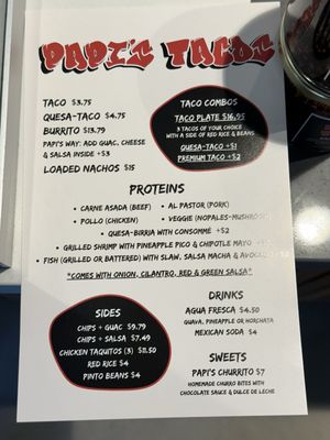 Menu photo 2 Papi’s Tacos Torrance, CA