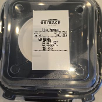 Outback Steakhouse - All take out should be marked as to what's in the containers, especially when theres more than one - Outback has this mastered- - Steakhouses Near Me - Port Charlotte, Florida
