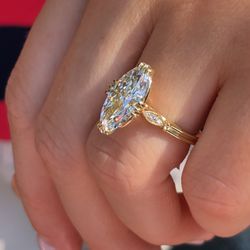 Ascot Diamonds Atlanta - Vintage marquise cut diamond engagement ring