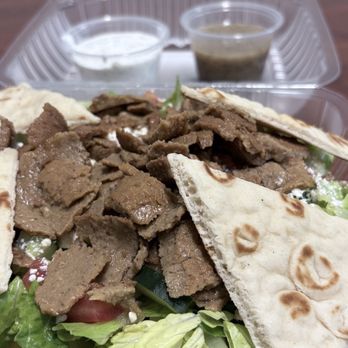 Padria Mediterranean Cafe - Lamb Gyro Salad - Mediterranean Near Me - Kirkland, Washington
