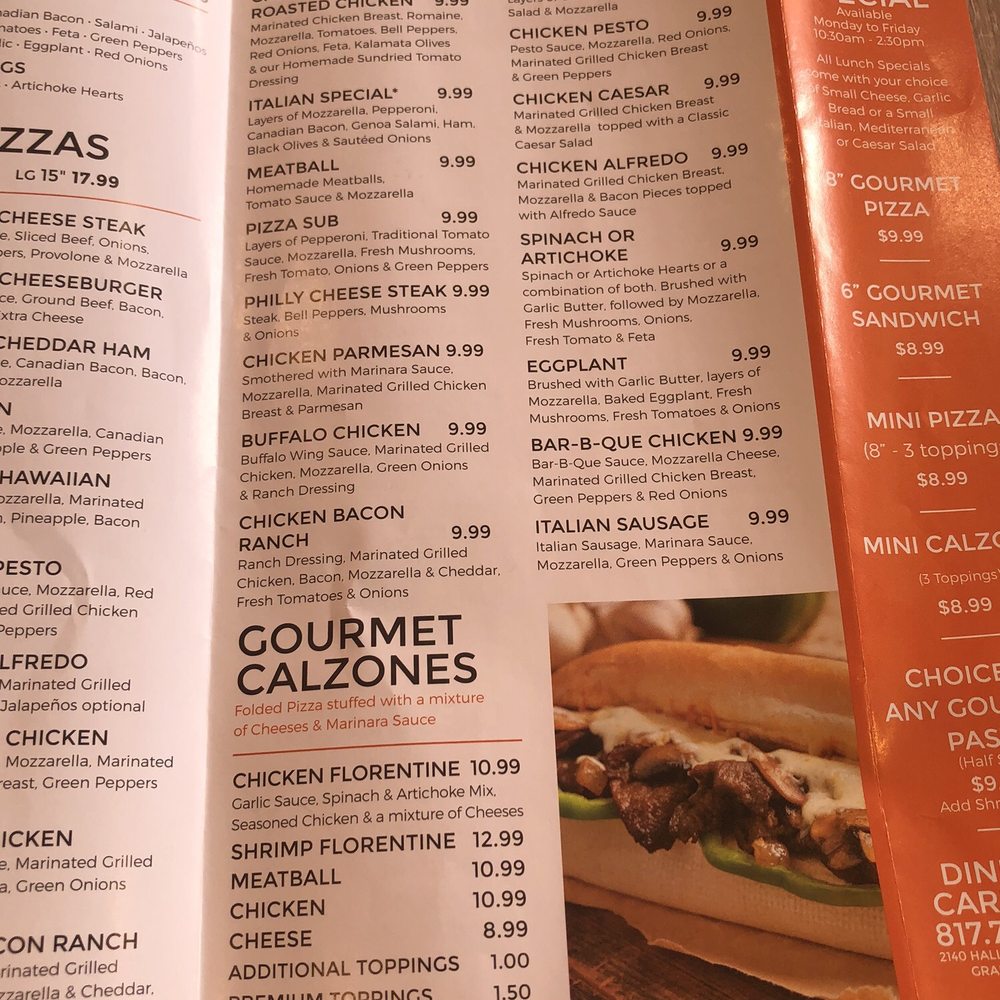 Italian Crust - Menu - Pizza Near Me - Grapevine, Texas Italian Crust - Menu - Pizza Near Me - Grapevine, Texas