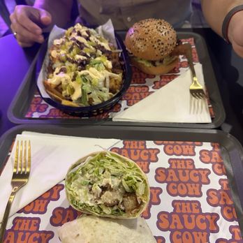 The Saucy Cow - The Space Cowboy, the Cesar Wrap & The Macdaddy Fries - Fast Food Near Me - Dublin 8, D The Saucy Cow - The Space Cowboy, the Cesar Wrap & The Macdaddy Fries - Fast Food Near Me - Dublin 8, D