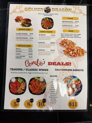 Menu photo 5 Golden Dragon La Mesa, CA
