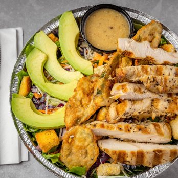 Taco Joint - a chicken salad with avocado and dressing - Tex-Mex Near Me - Dallas, Texas Taco Joint - a chicken salad with avocado and dressing - Tex-Mex Near Me - Dallas, Texas