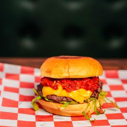 Kimchi Bacon Jam Burger