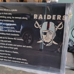 Ibarras Custom Framing - 52 x 62 raiders blanket picture frame with plexiglass