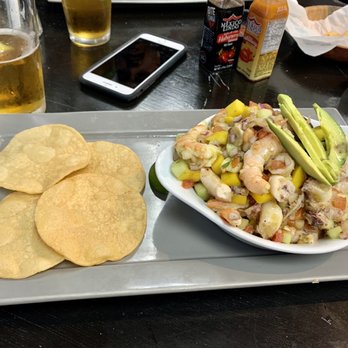 Felipe's - Tostada de Ceviche, shrimp and Octopus. Yummy! - Mexican Near Me - Palm Springs, California