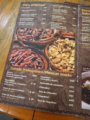 Menu photo 1 Tlacaelel Teotihuacán de Arista, MEX