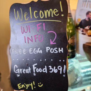 Egg Posh - Wifi code - Breakfast & Brunch Near Me - Frisco, Texas Egg Posh - Wifi code - Breakfast & Brunch Near Me - Frisco, Texas