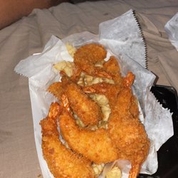 Jolly's Chicken and Fish  - Jumbo shrimp large with fries