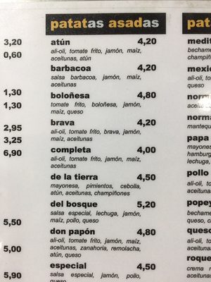 Menu photo 5 Papasá Seville, SE Menu photo 5 Papasá Seville, SE