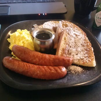 Peace Arch City Cafe - French Toast Platter with Andouille sausage - Cafes Near Me - Blaine, Washington Peace Arch City Cafe - French Toast Platter with Andouille sausage - Cafes Near Me - Blaine, Washington