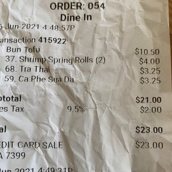 Pho 45 - $3.25 iced coffee half a cup - Vietnamese Near Me - La Mirada, California