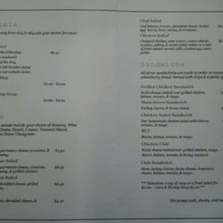 Main Street Market - The whole menu. Try the chicken salad sandwich and the shrimp gumbo. Very good!!