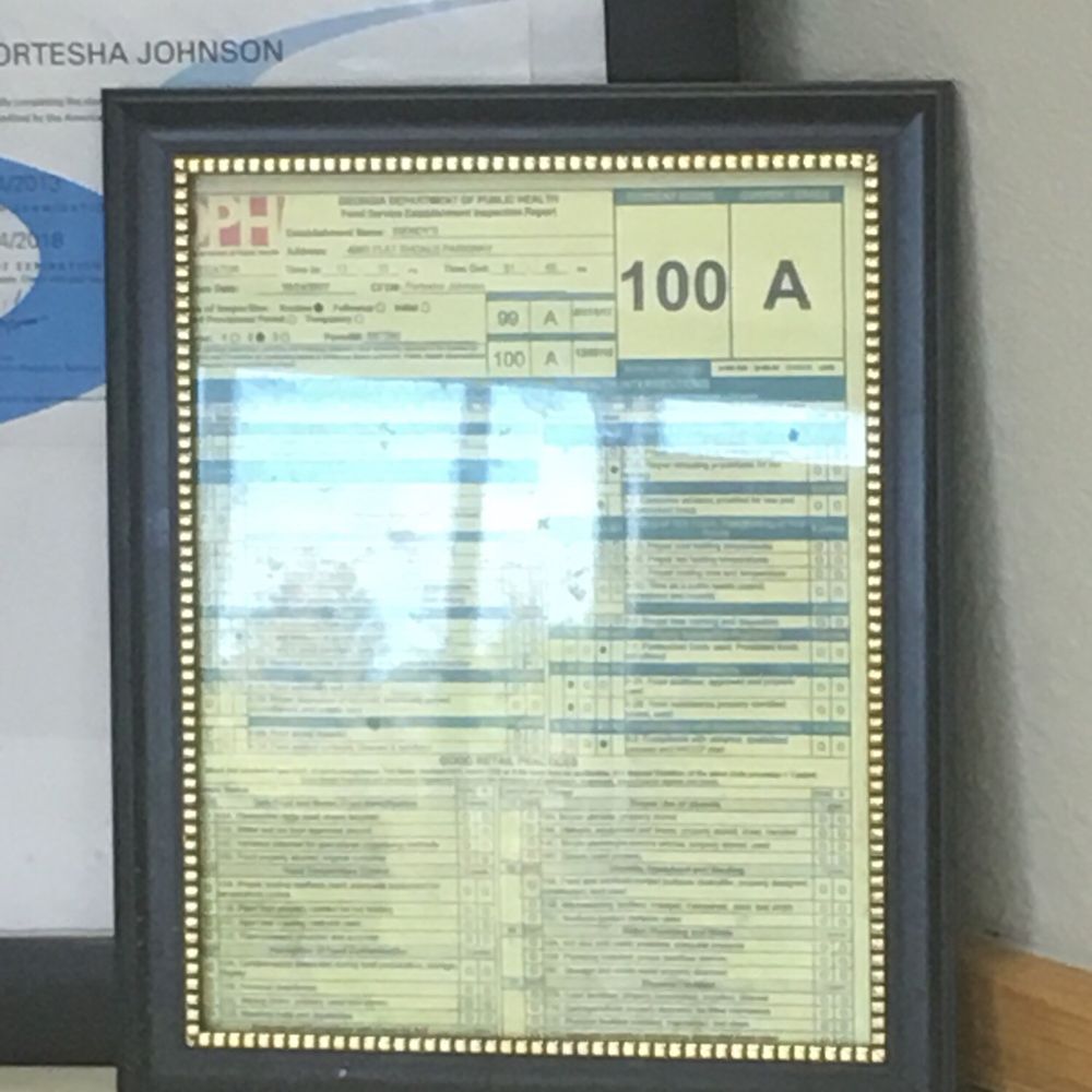 Wendy's - a picture of a framed certificate - Burgers Near Me - Decatur, Georgia Wendy's - a picture of a framed certificate - Burgers Near Me - Decatur, Georgia