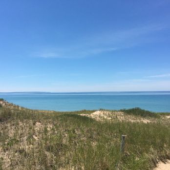 North Bar Lake - Lake Michigan View from the top of North Bar Lake dune that goes over to Lake Michigan - Lakes Near Me - Empire, Michigan North Bar Lake - Lake Michigan View from the top of North Bar Lake dune that goes over to Lake Michigan - Lakes Near Me - Empire, Michigan