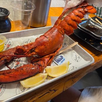 Lobster Place - Lobster with warm butter approximately $41. - Seafood Markets Near Me - New York, New York Lobster Place - Lobster with warm butter approximately $41. - Seafood Markets Near Me - New York, New York