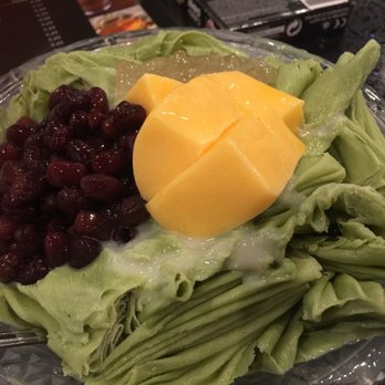 Snowflake Tea House - Matcha Red Bean Snow Flakes with Egg Pudding and Aloe Vera - Desserts Near Me - Duluth, Georgia Snowflake Tea House - Matcha Red Bean Snow Flakes with Egg Pudding and Aloe Vera - Desserts Near Me - Duluth, Georgia