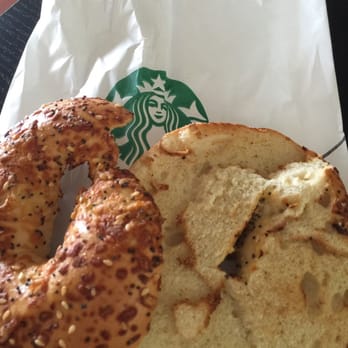 Starbucks - Not a balanced meal this morning, since Starbucks can't even cut a bagel in half LOL - Coffee & Tea Near Me - Honolulu, Hawaii Starbucks - Not a balanced meal this morning, since Starbucks can't even cut a bagel in half LOL - Coffee & Tea Near Me - Honolulu, Hawaii