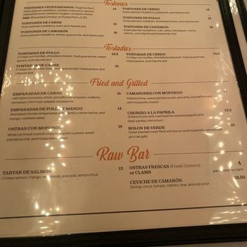 Bocca - Menu - Latin American Near Me - Wallingford, Connecticut