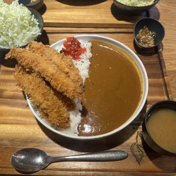 Kobuta And Ookami - Ebi Katsu Curry with $5 combo add on (cabbage and miso soup) - Japanese Near Me - Redmond, Washington Kobuta And Ookami - Ebi Katsu Curry with $5 combo add on (cabbage and miso soup) - Japanese Near Me - Redmond, Washington