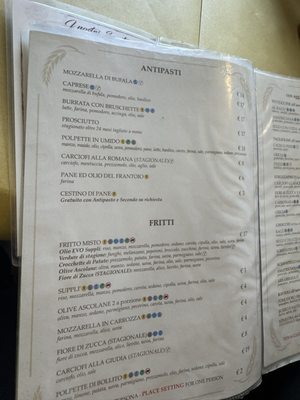 Menu photo 1 Osteria Da Fortunata Rome, RM Menu photo 1 Osteria Da Fortunata Rome, RM