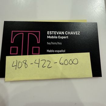 T-Mobile - Thank you Estevan for your stellar customer service!!! - Mobile Phones Near Me - Daly City, California