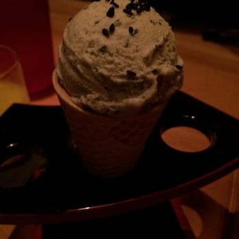 RAMEN-SAN - Black sesame seed ice cream, chocolate ganache surprise - Ramen Near Me - Chicago, Illinois RAMEN-SAN - Black sesame seed ice cream, chocolate ganache surprise - Ramen Near Me - Chicago, Illinois