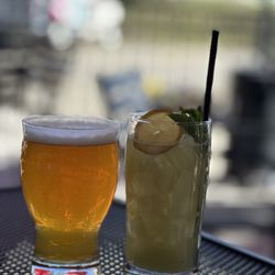 Timberline Craft Kitchen & Cocktails - IPA and a kiwi matcha mojito