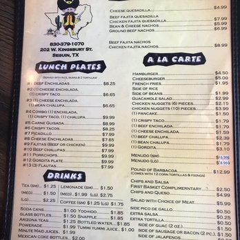 El Taco Tejano Cafe - Menu - Mexican Near Me - Seguin, Texas