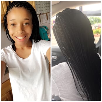 Joyce Hair Braiding - Joyce did a great job on my daughters box braids. She loves her new style! - Hair Stylists Near Me - Bolingbrook, Illinois Joyce Hair Braiding - Joyce did a great job on my daughters box braids. She loves her new style! - Hair Stylists Near Me - Bolingbrook, Illinois