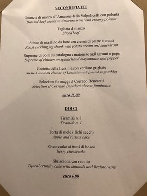 Menu photo 1 Osteria N 1 Fumane, VR